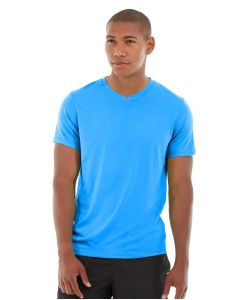 Atomic Endurance Running Tee (V-neck)-S-Blue