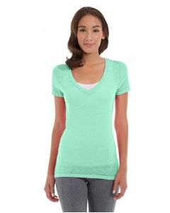 Karissa V-Neck Tee-S-Green